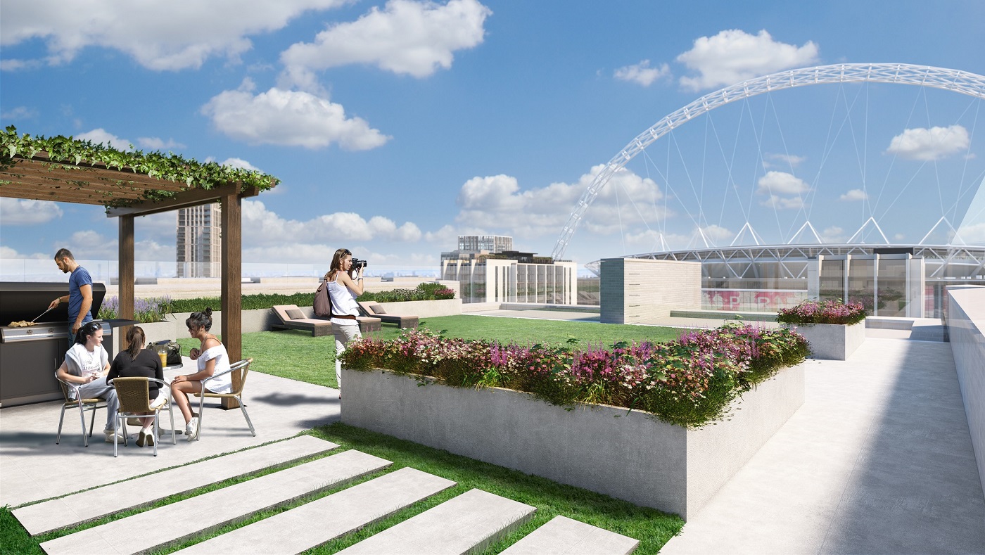18 roof terrace wembley park 3 bed