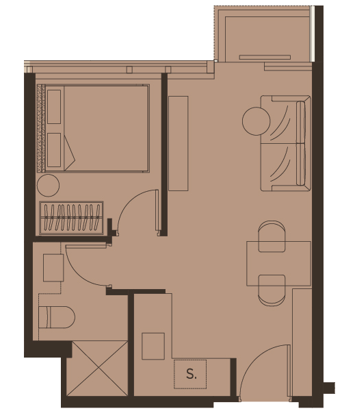1bed