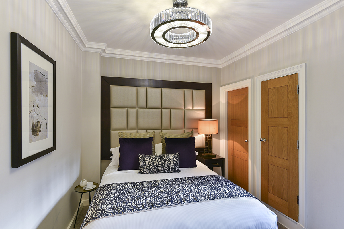 fraser suites kensington, london room detail one bedroom deluxe bedroom