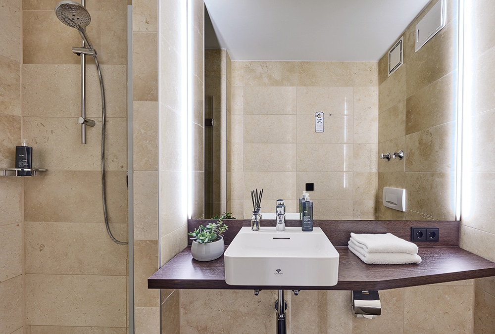 living hotel apartments johann wolfgang frankfurt badezimmer
