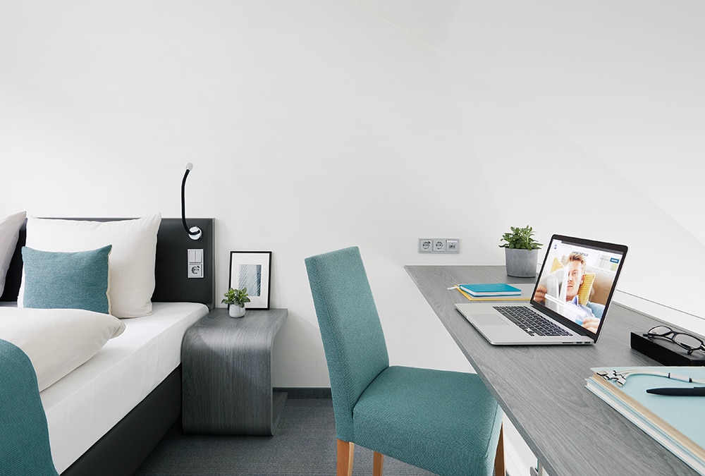 living hotel apartments johann wolfgang frankfurt schlafbereich