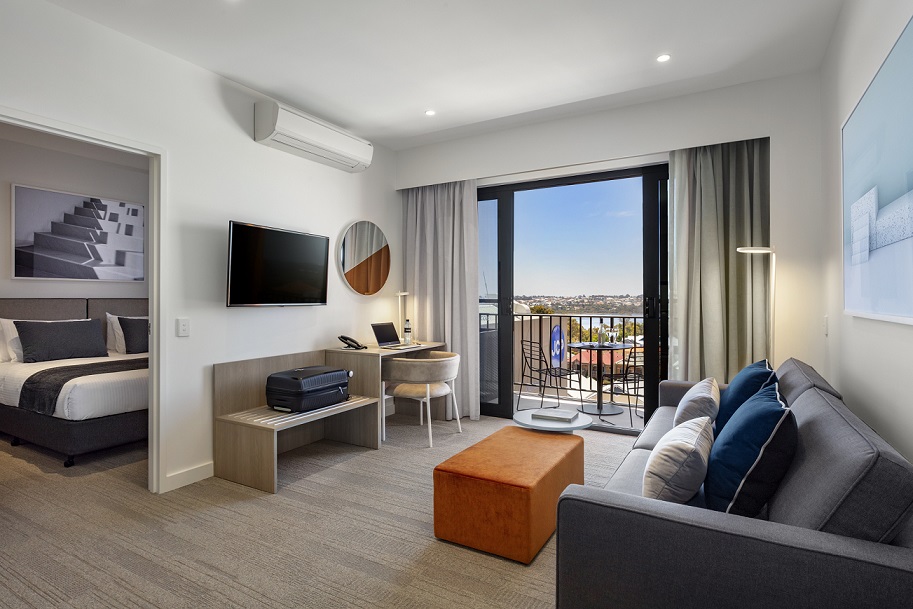 quest joondalup 1 bedroom lounge 2